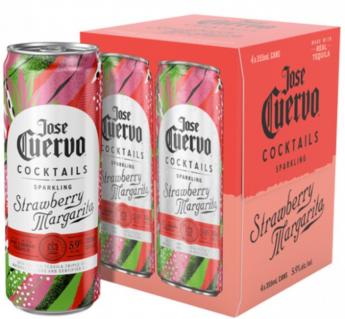 Jose Cuervo Cocktails - Strawberry Margarita (4 pack cans)