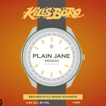 Killsboro Brewing - Plain Jane Mango Berliner Weisse (4 pack cans) (4 pack cans)