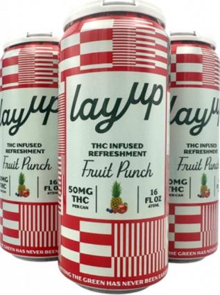 Lay Up - THC Fruit Punch 50mg (4 pack cans)