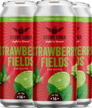 Stowe - Strawberry Fields Hard Cider (4 pack cans) (4 pack cans)