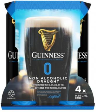 Guinness - Zero Draught N/a 4pk Cans (4 pack cans) (4 pack cans)